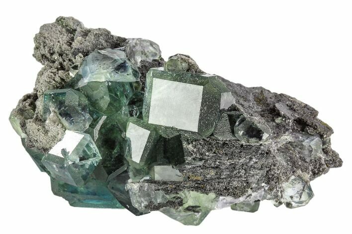 Cubic, Green Fluorite (Dodecahedral Edges) - China #112400